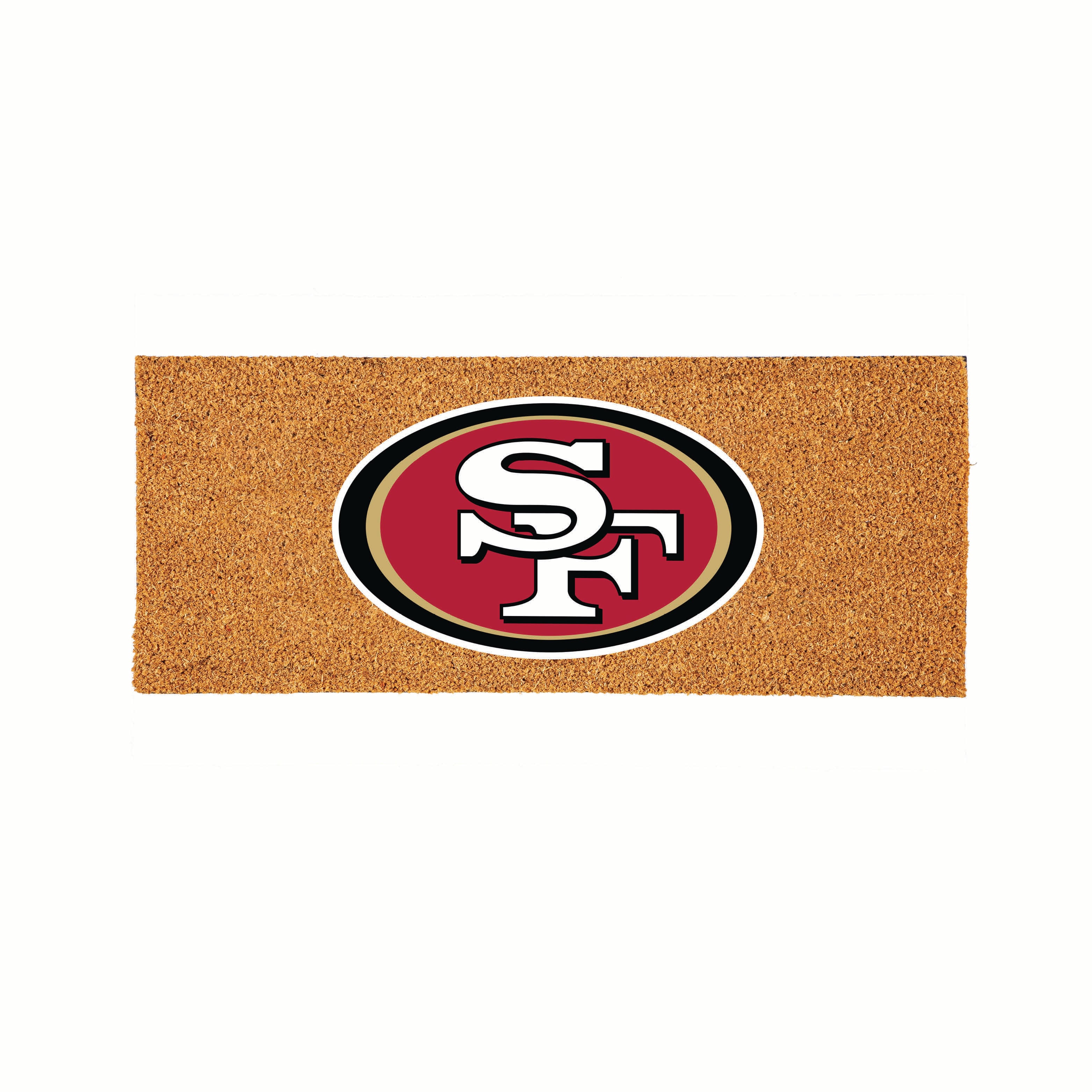 San Francisco 49ers 24" x 60" Outdoor Team Color Logo Coir Mat