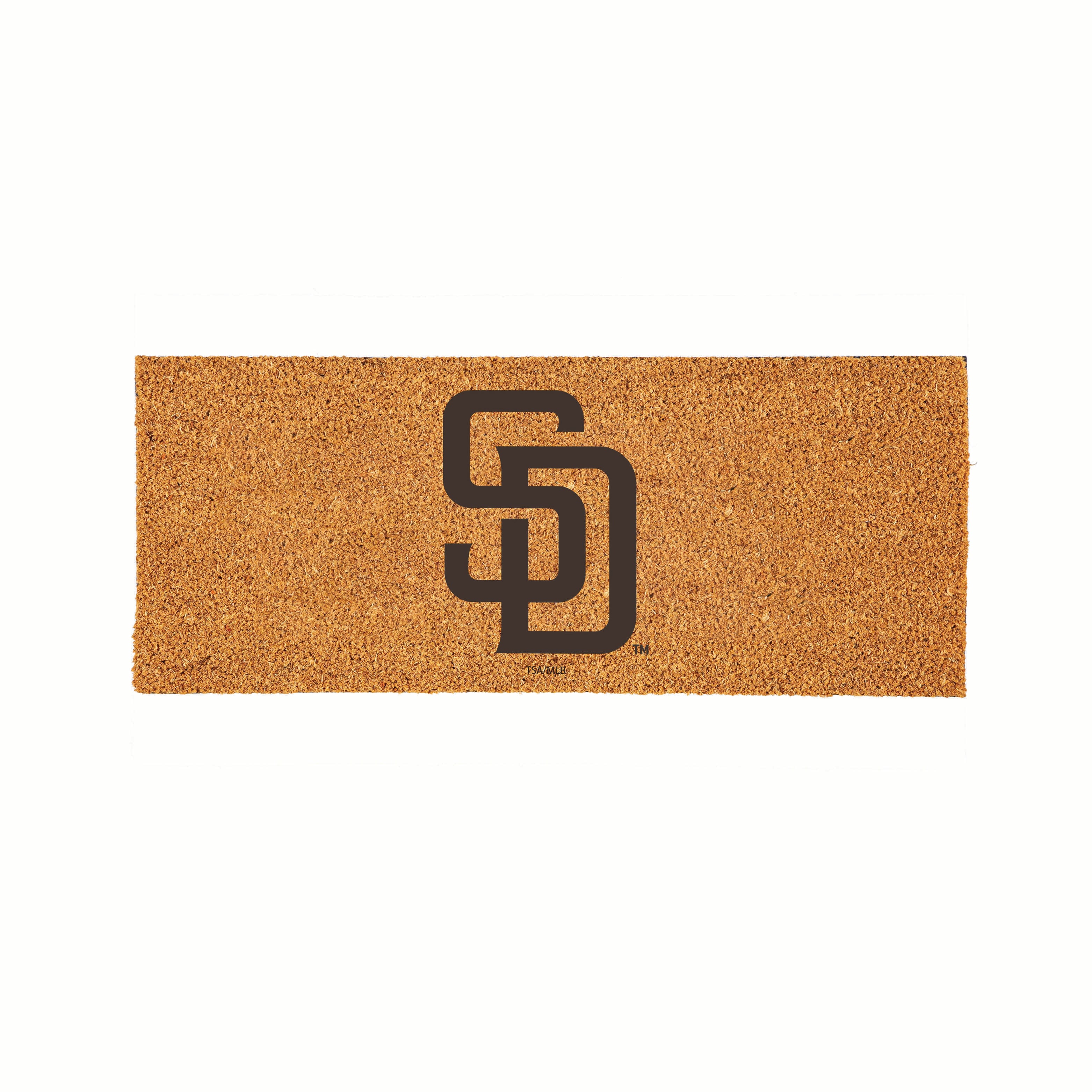 San Diego Padres 24" x 60" Outdoor Team Color Logo Coir Mat