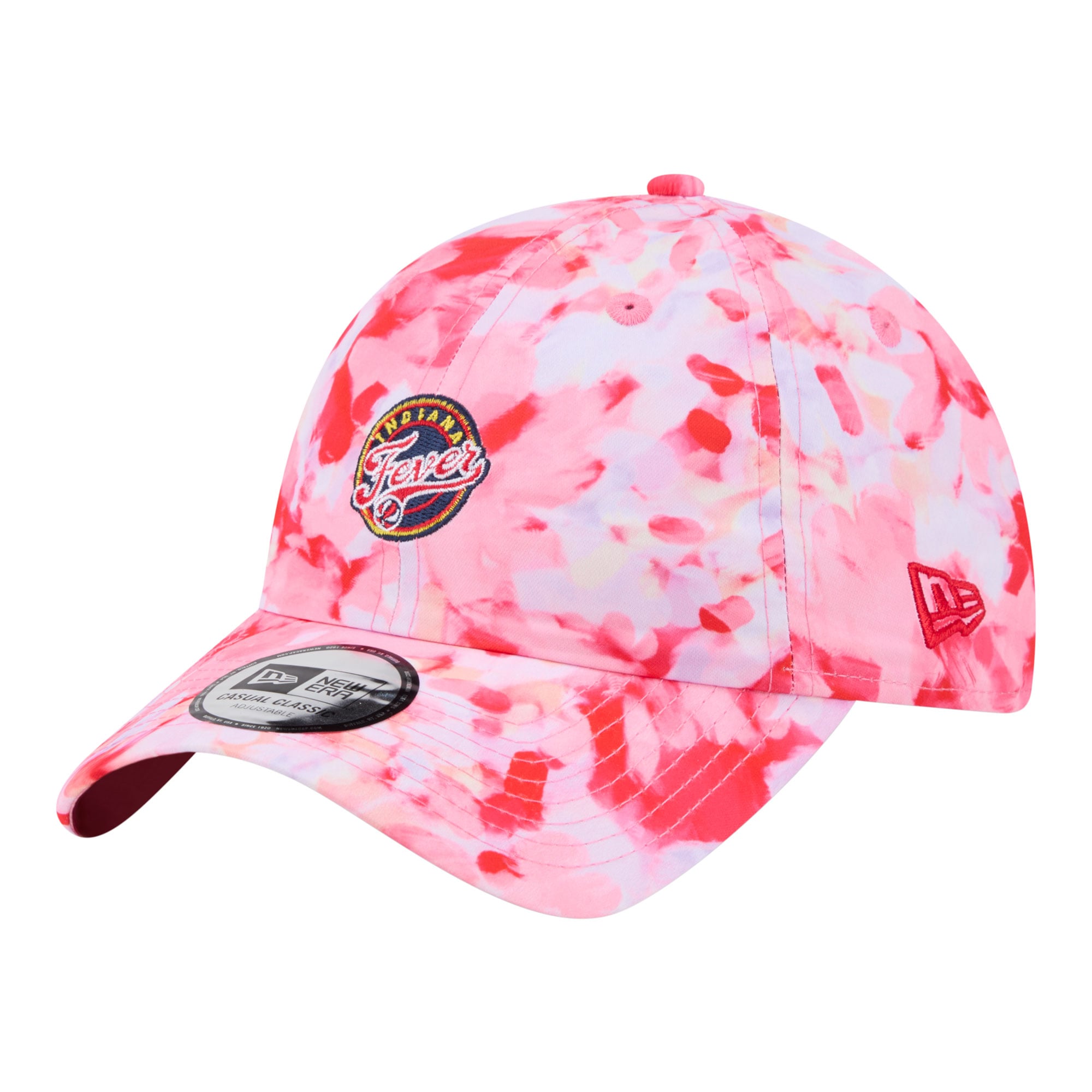 Women's New Era  Red Indiana Fever Floral Print Casual Classic Adjustable Hat