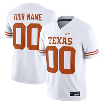 Men's Nike White Texas Longhorns White Custom Game Jersey