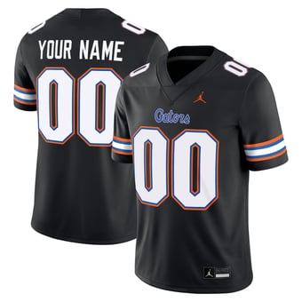 Men's Jordan Brand Black Florida Gators Alternate Custom Game Jersey