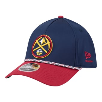 Men's New Era  Navy/Red Denver Nuggets Rope Two-Tone M-Crown A-Frame 39THIRTY Flex Hat