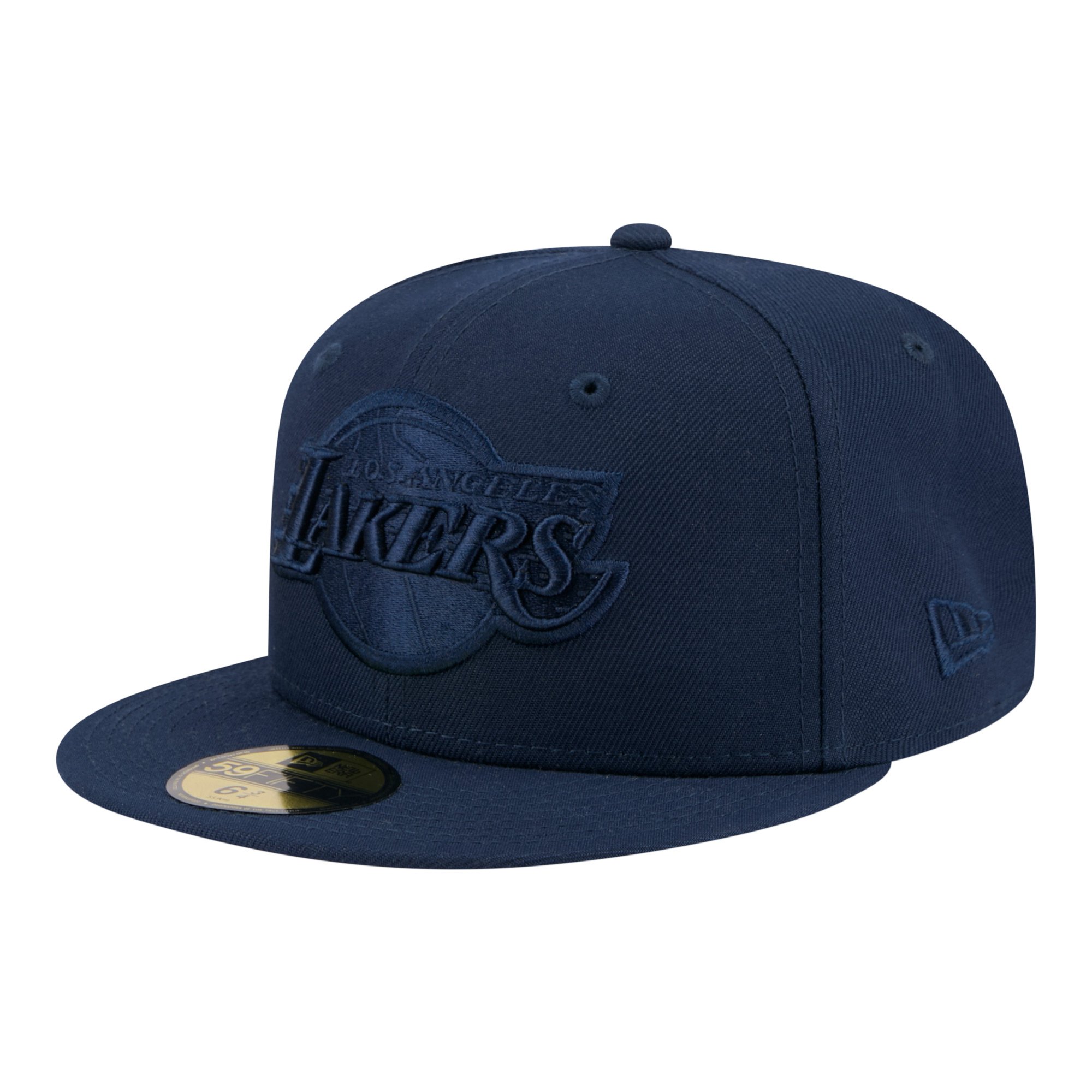 Men's New Era Navy Los Angeles Lakers Tonal Color Pack 59FIFTY Fitted Hat