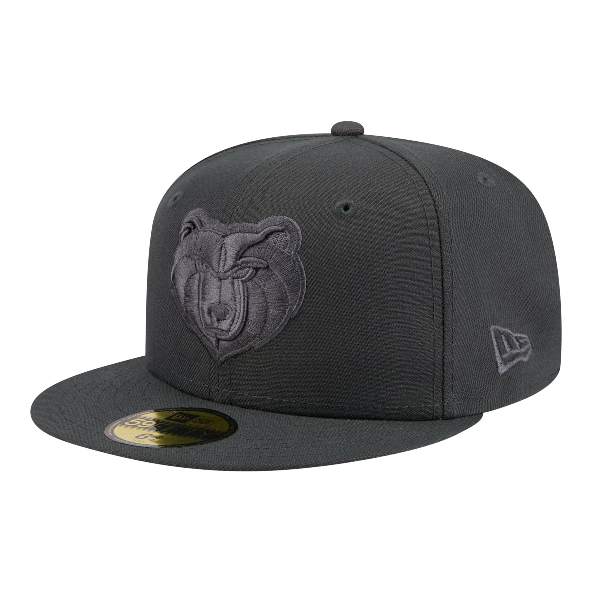 Men's New Era  Charcoal Memphis Grizzlies Tonal Color Pack 59FIFTY Fitted Hat