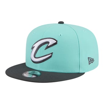 Men's New Era Turquoise/Charcoal Cleveland Cavaliers Color Pack Two-Tone 9FIFTY Snapback Hat