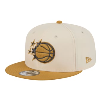 Men's New Era  Cream/Tan Orlando Magic Two-Tone Color Pack 9FIFTY Snapback Hat