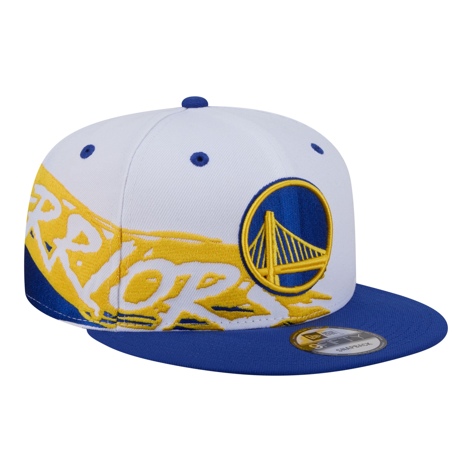 New Era  White/Royal Golden State Warriors Swept 9FIFTY Snapback Hat