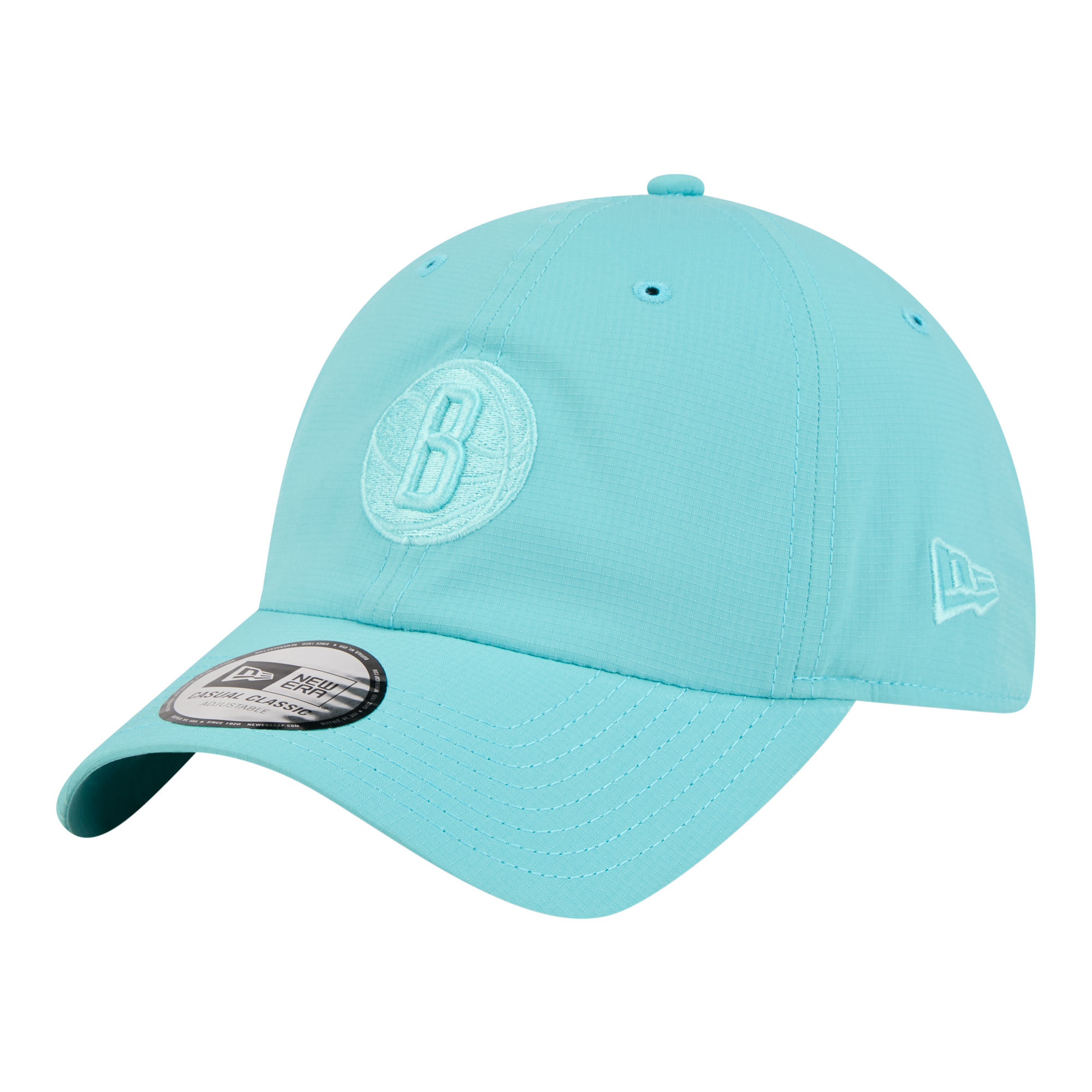 Unisex New Era Turquoise Brooklyn Nets Color Pack Ripstop Casual Classic Adjustable Hat Unisex New Era Turquoise Brooklyn Nets Color Pack Ripstop Casual Classic Adjustable Hat