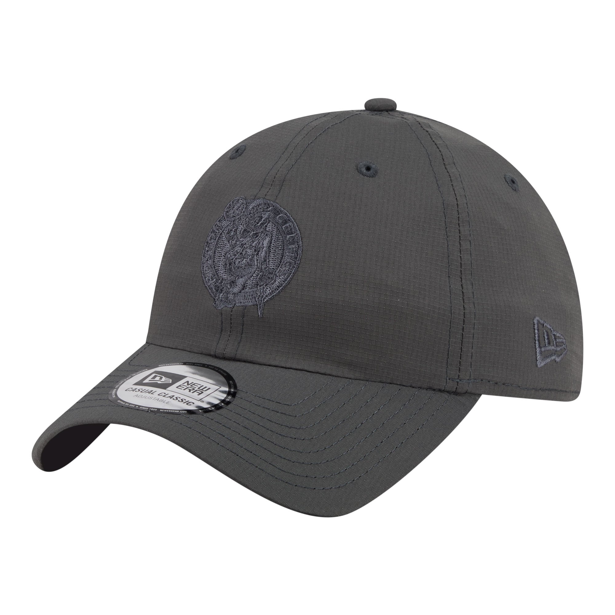 New Era Men's and Women's Charcoal Boston Celtics Ripstop Casual Classic Adjustable Hat - Charcoal