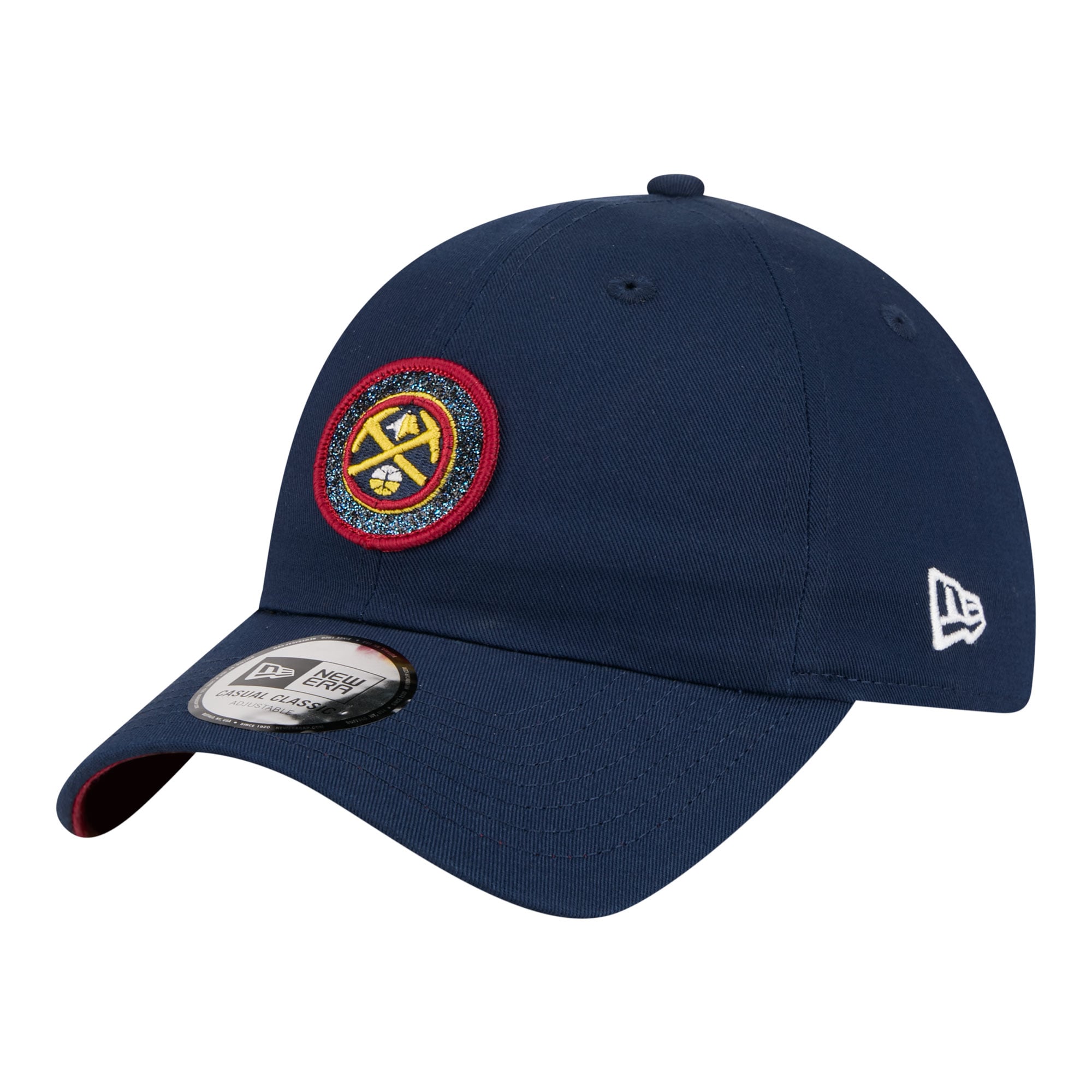 Women's New Era Navy Denver Nuggets Sparkle Casual Classic Adjustable Hat