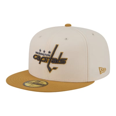 Men's New Era  Cream/Tan Washington Capitals Colorpack Two-Tone 59FIFTY Fitted Hat