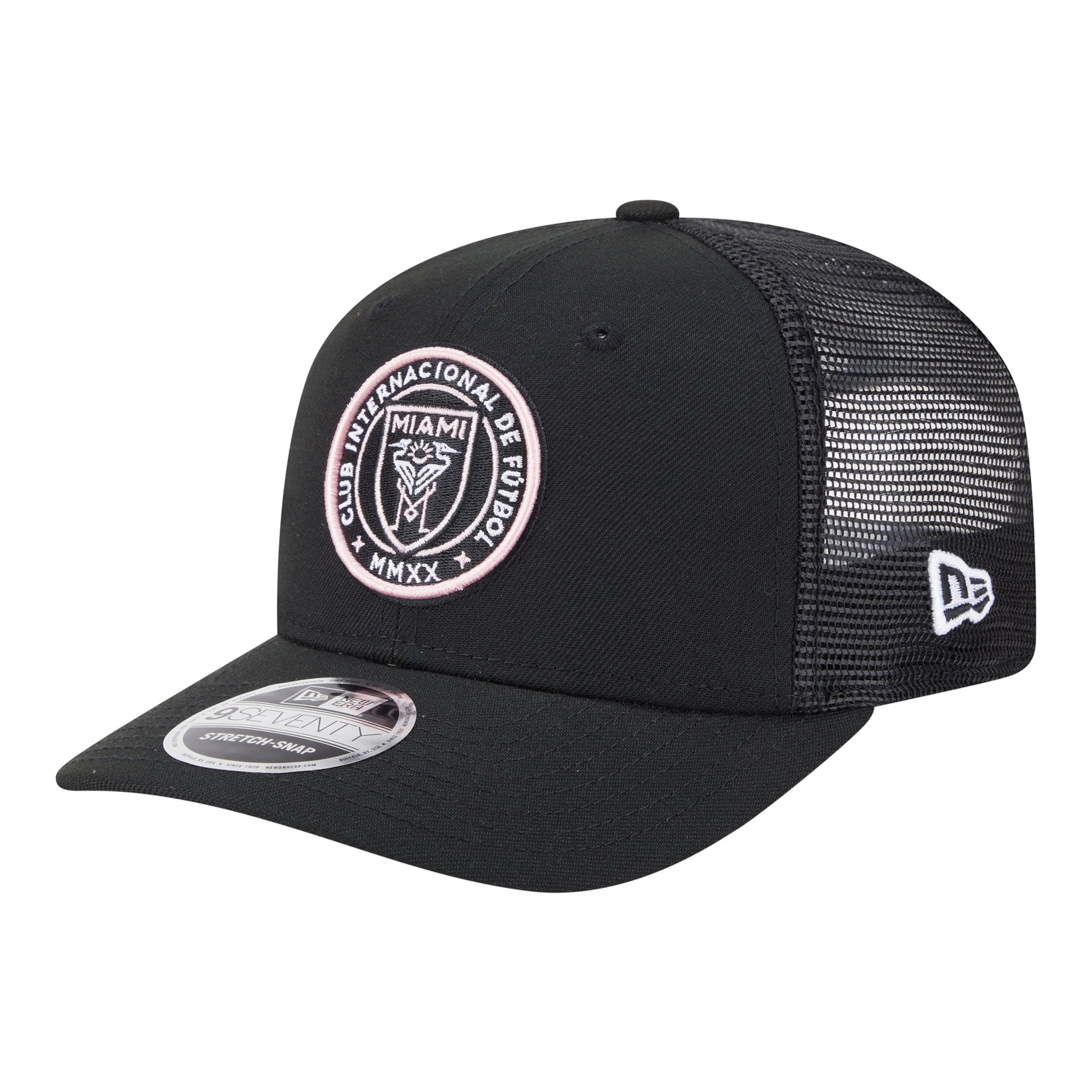 Men's New Era  Black Inter Miami CF Jersey Hook 9SEVENTY Adjustable Hat