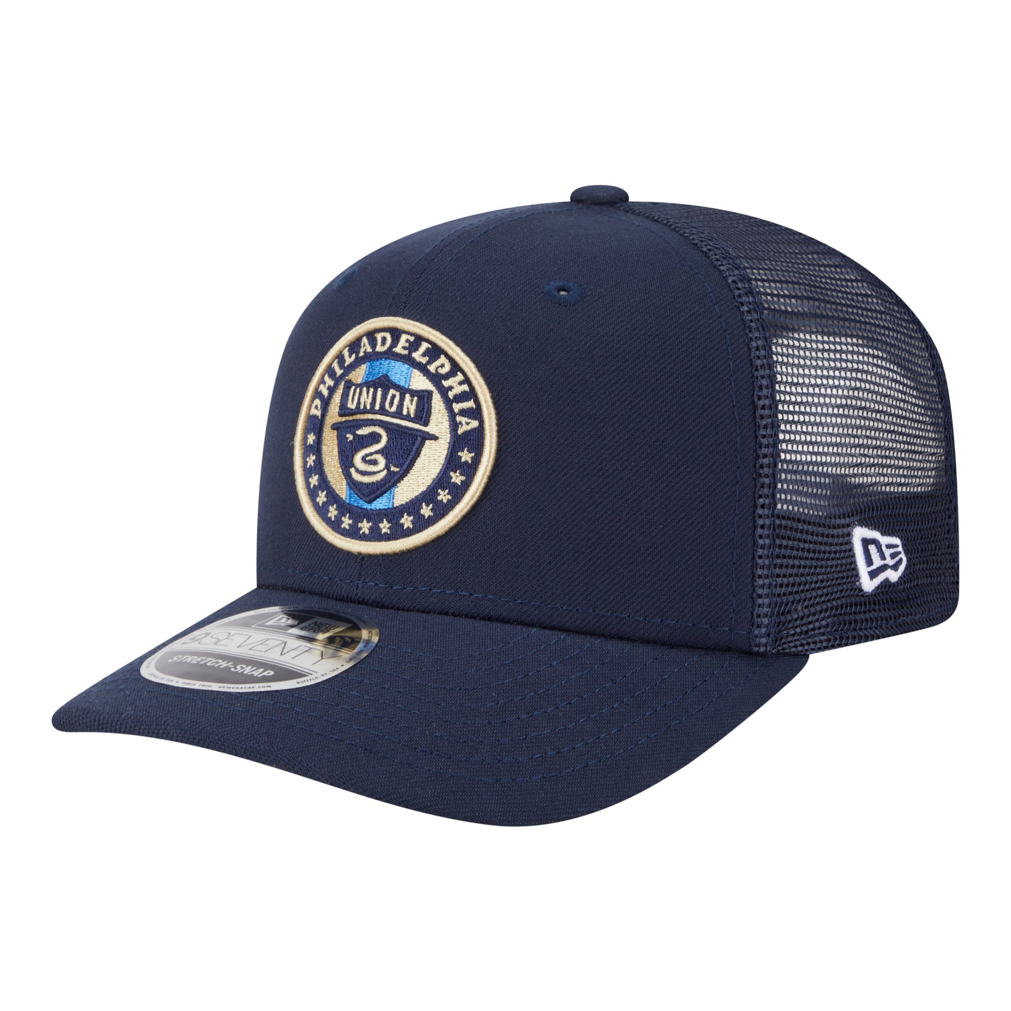 Men's New Era Navy Philadelphia Union Jersey Hook 9SEVENTY Adjustable Hat