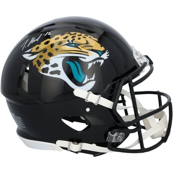 Travis Hunter Jacksonville Jaguars Autographed Riddell Speed Authentic Helmet