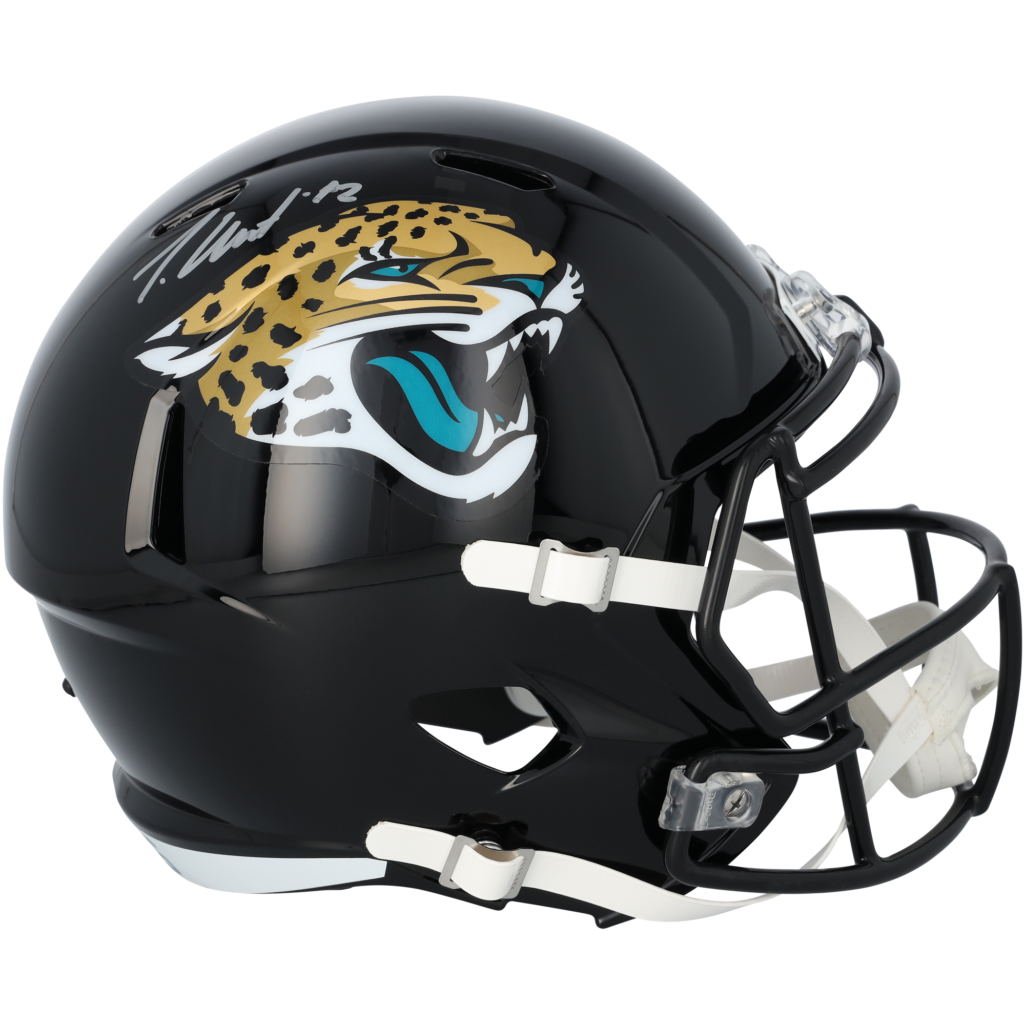 Travis Hunter Jacksonville Jaguars Autographed Riddell Speed Replica Helmet