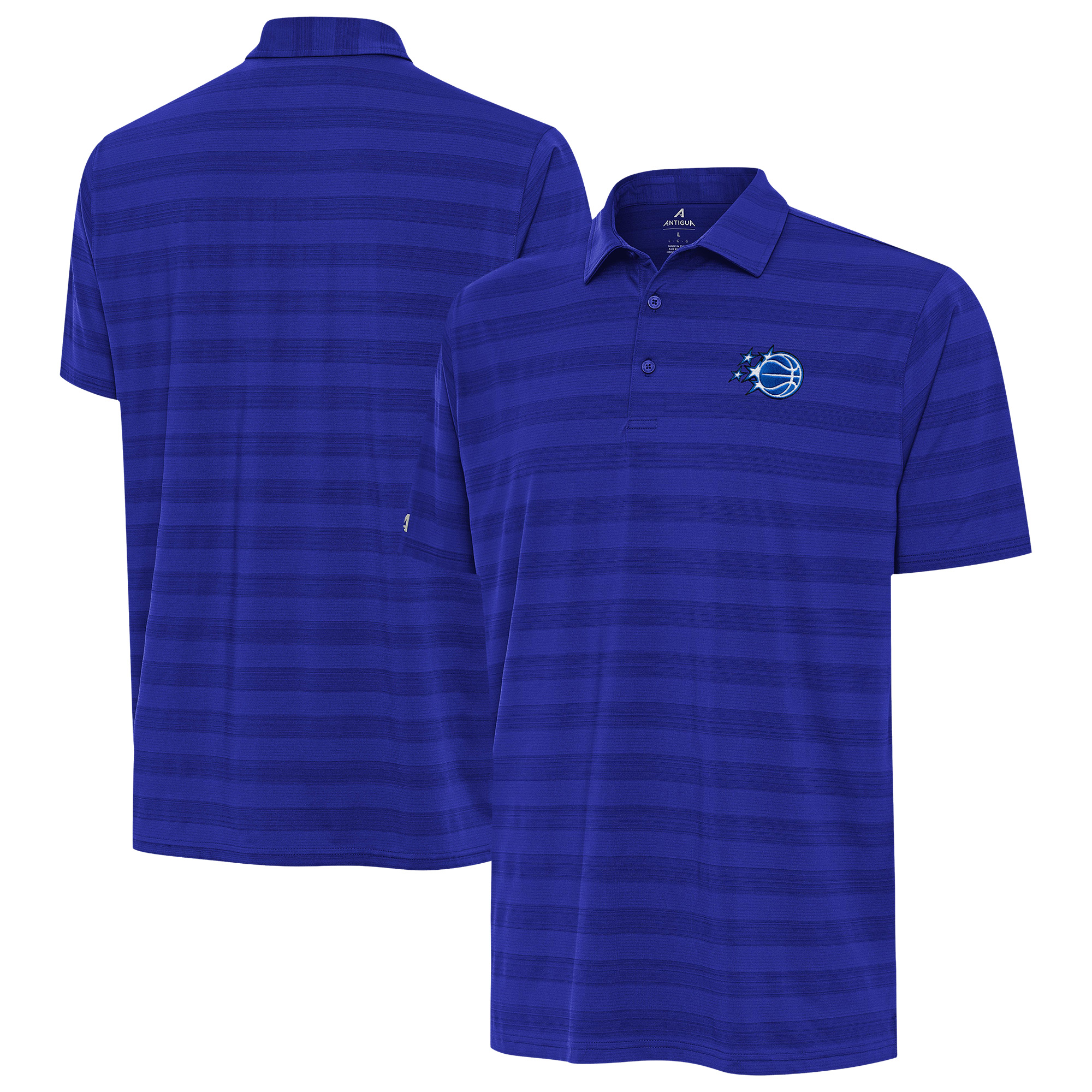 Men's Antigua Royal Orlando Magic New Logo Tunnel Polo