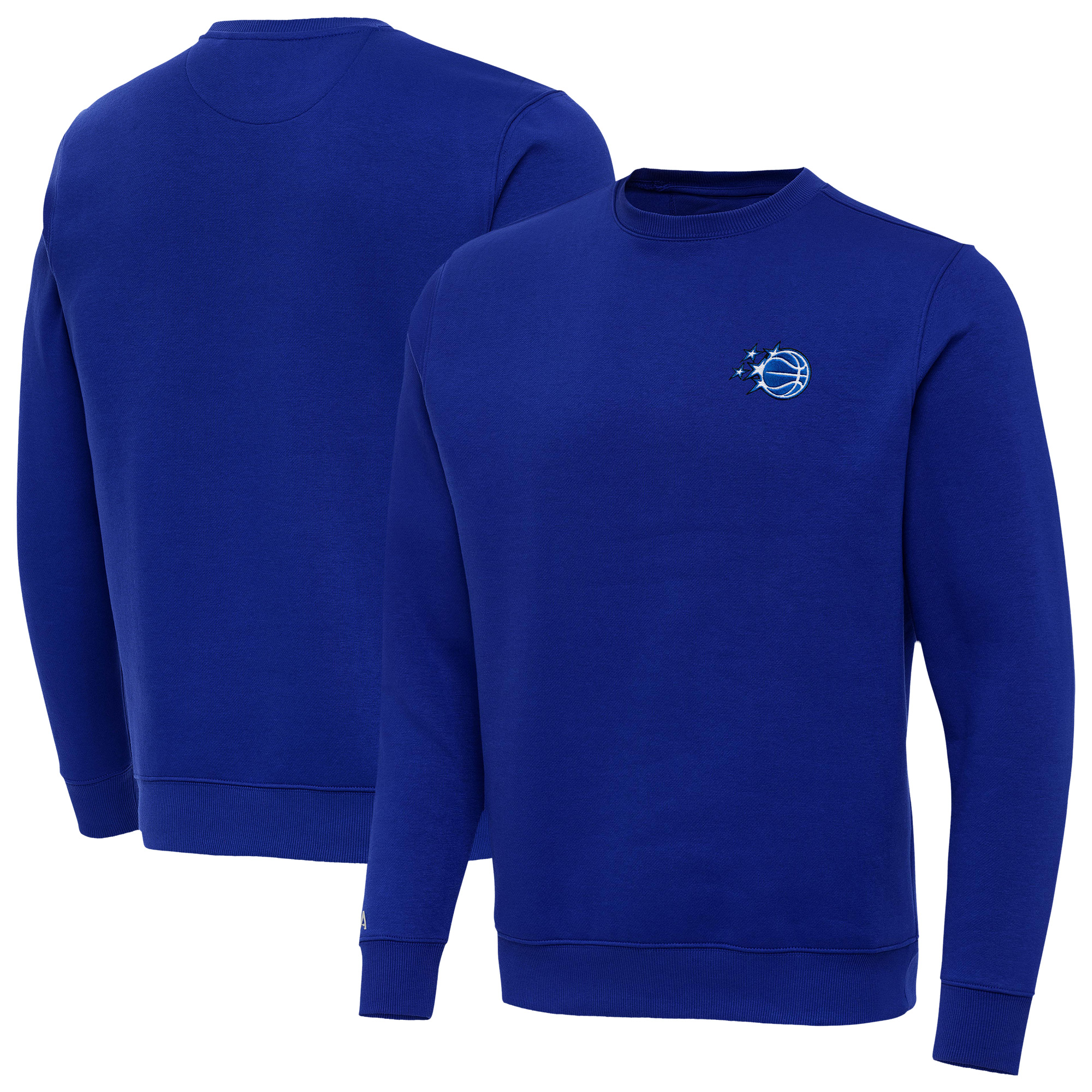Men's Antigua Royal Orlando Magic New Logo Victory Pullover Sweatshirt