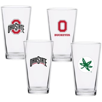 Ohio State Buckeyes 16oz. Collector Pint Glass Four-Set