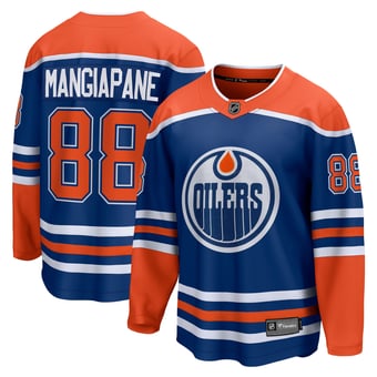 Men's Fanatics Andrew Mangiapane Royal Edmonton Oilers Home Breakaway Jersey
