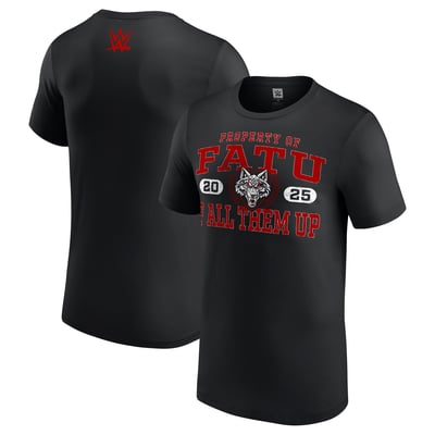 Men's Black Jacob Fatu Property of Fatu T-Shirt
