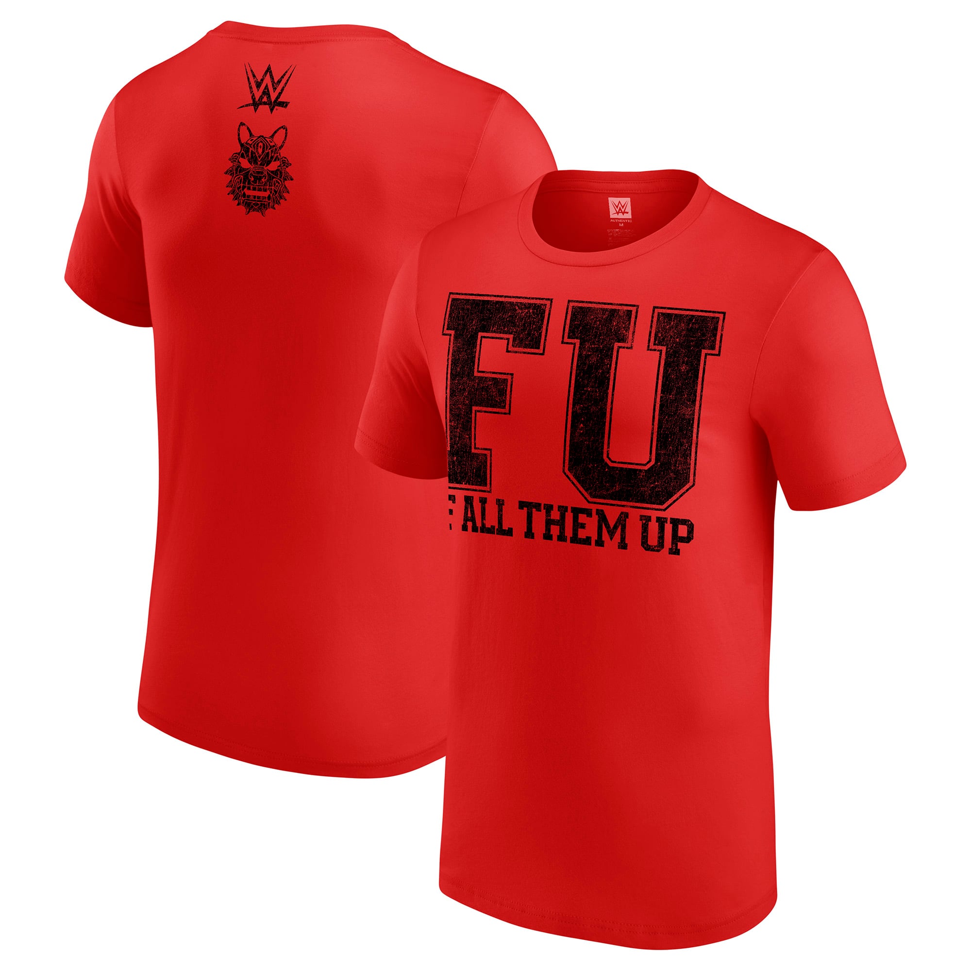 Men's Red Jacob Fatu FU T-Shirt