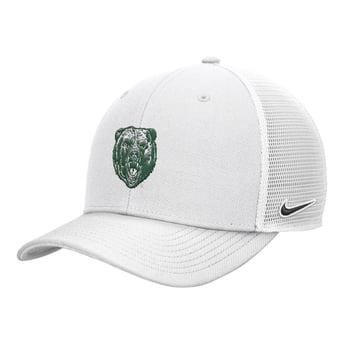 Men's Nike White Baylor Bears Throwback Rise Dri-FIT Trucker Adjustable Hat