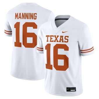 Men's Nike Arch Manning White Texas Longhorns Game Jersey
