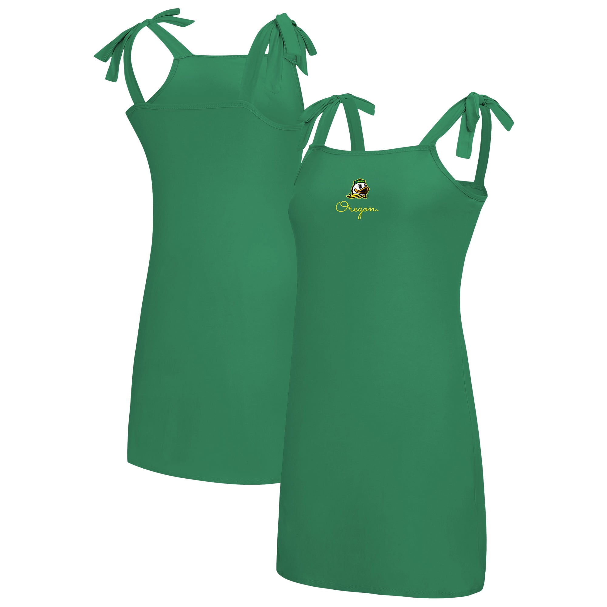 Women's Concepts Sport  Kelly Green Oregon Ducks Tie-Shoulder Nightdress