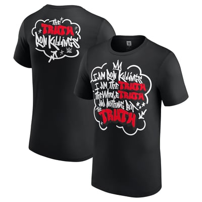 Men's Black Ron Killings/R-Truth Truth Quote T-Shirt