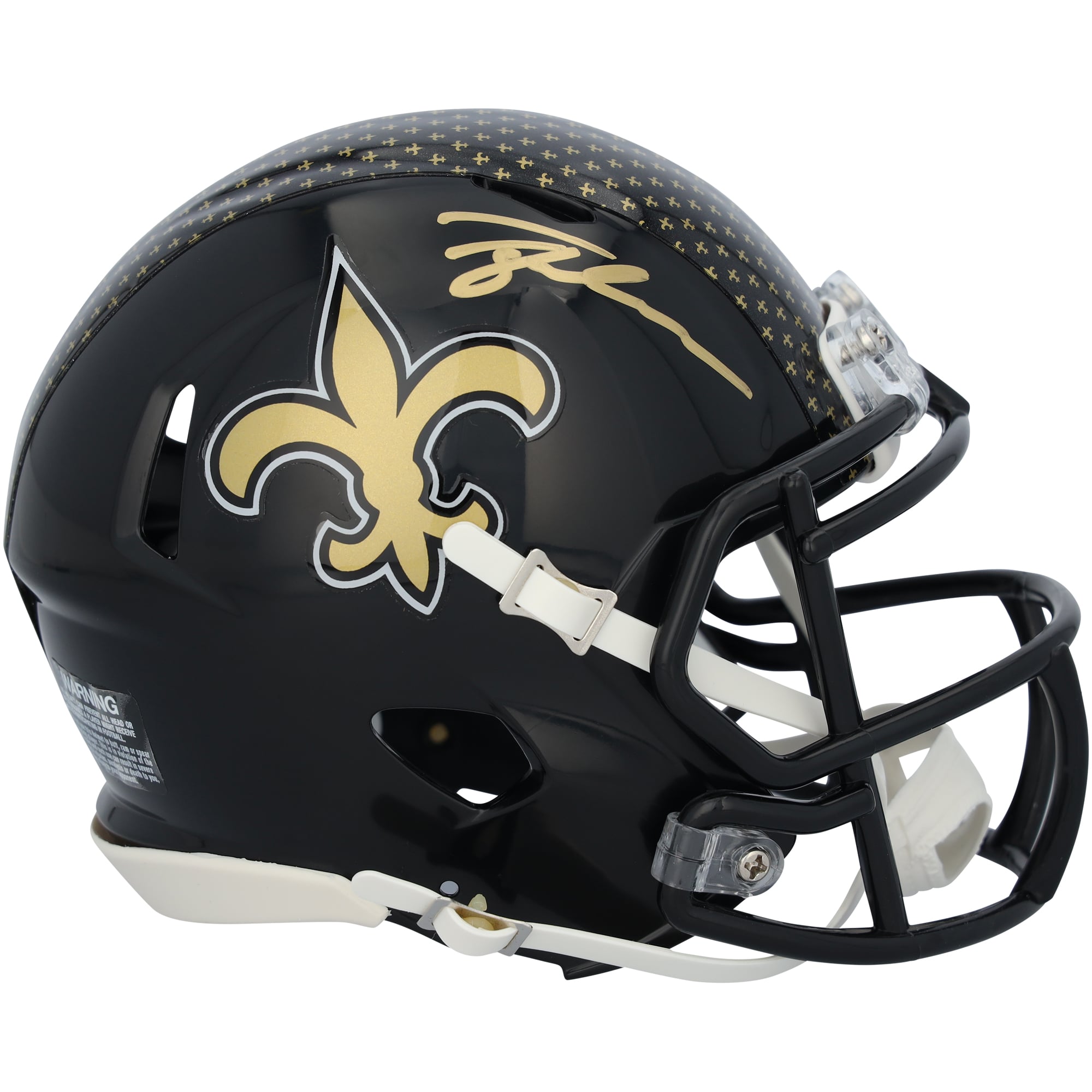 Tyler Shough New Orleans Saints Autographed Riddell Alternate Speed Mini Helmet