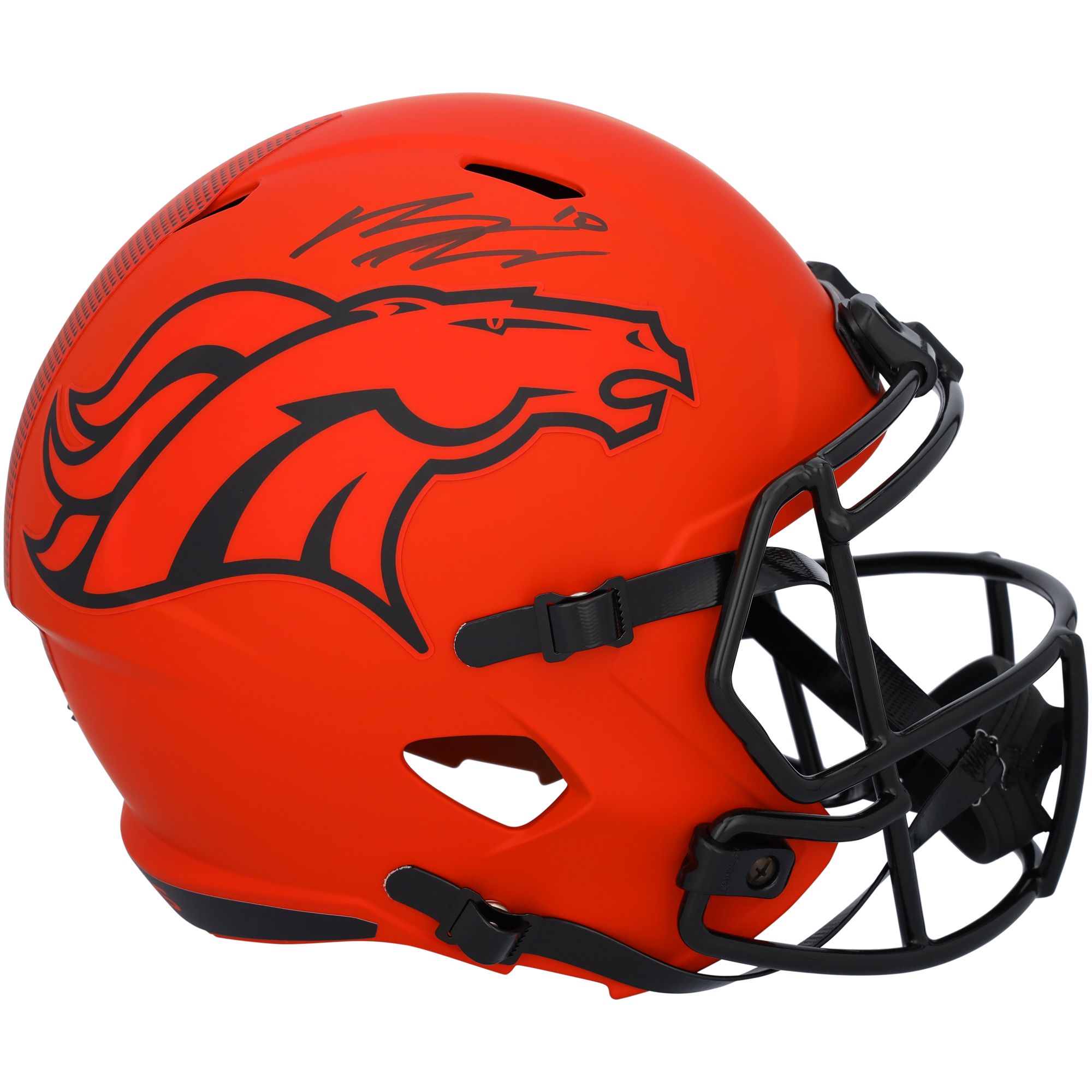 Bo Nix Denver Broncos Autographed Riddell Rave Speed Replica Helmet