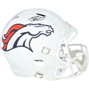Bo Nix Denver Broncos Autographed Riddell 2024 Alternate Speed Replica Helmet