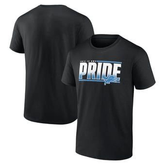 Men's Black Detroit Lions One Pride T-Shirt