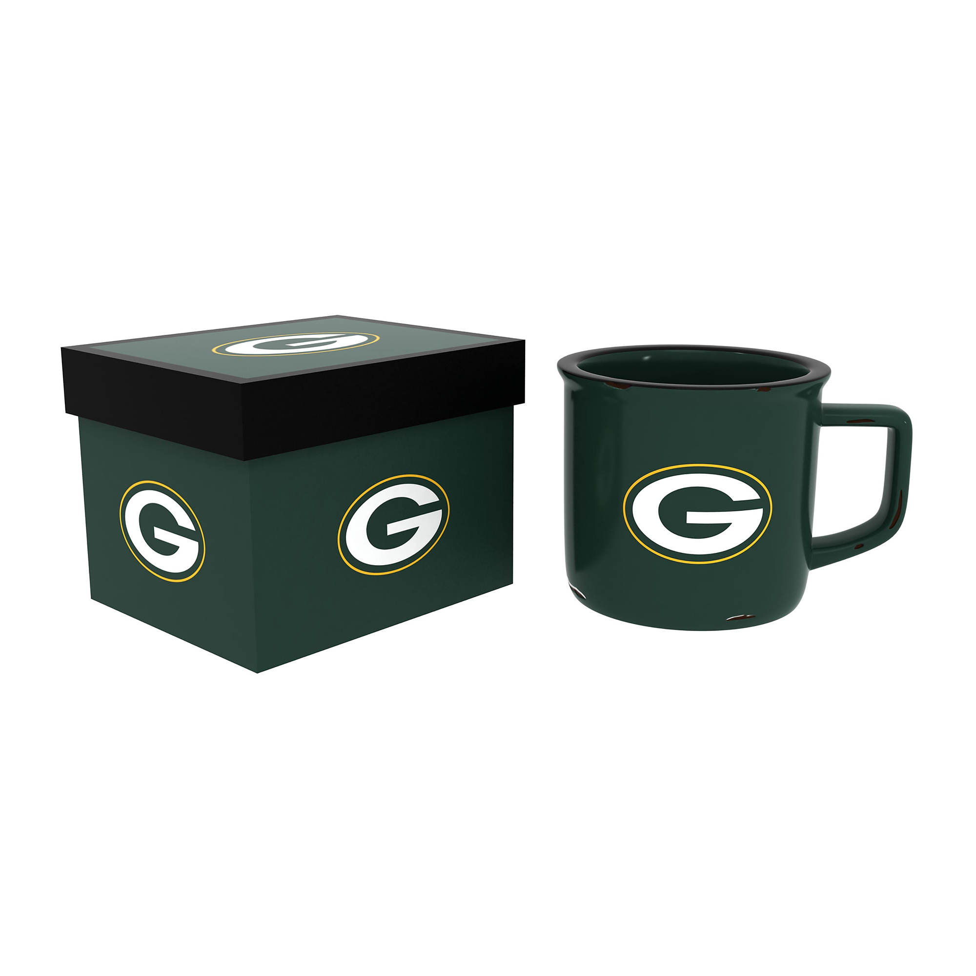 Green Bay Packers 14oz. Ceramic Camp Cup with Gift Box