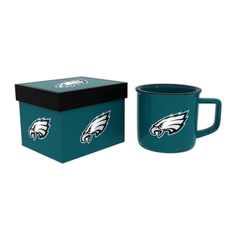 Philadelphia Eagles 14oz. Ceramic Camp Cup with Gift Box