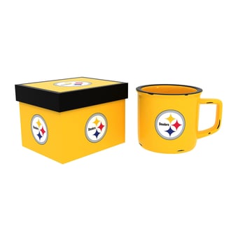 Pittsburgh Steelers 14oz. Ceramic Camp Cup with Gift Box