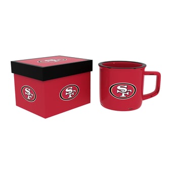 San Francisco 49ers 14oz. Ceramic Camp Cup with Gift Box