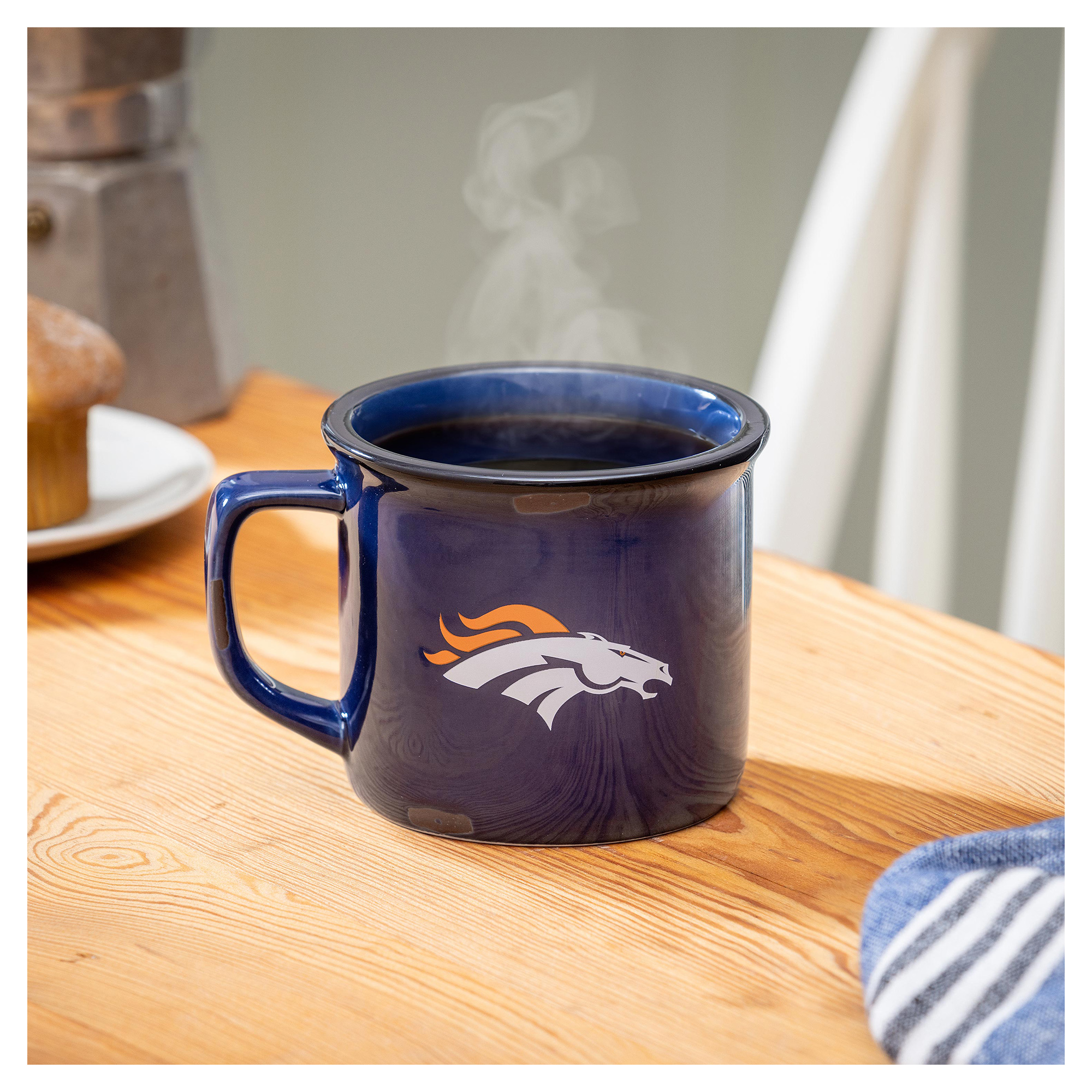 Denver Broncos 14oz. Ceramic Camp Cup with Gift Box
