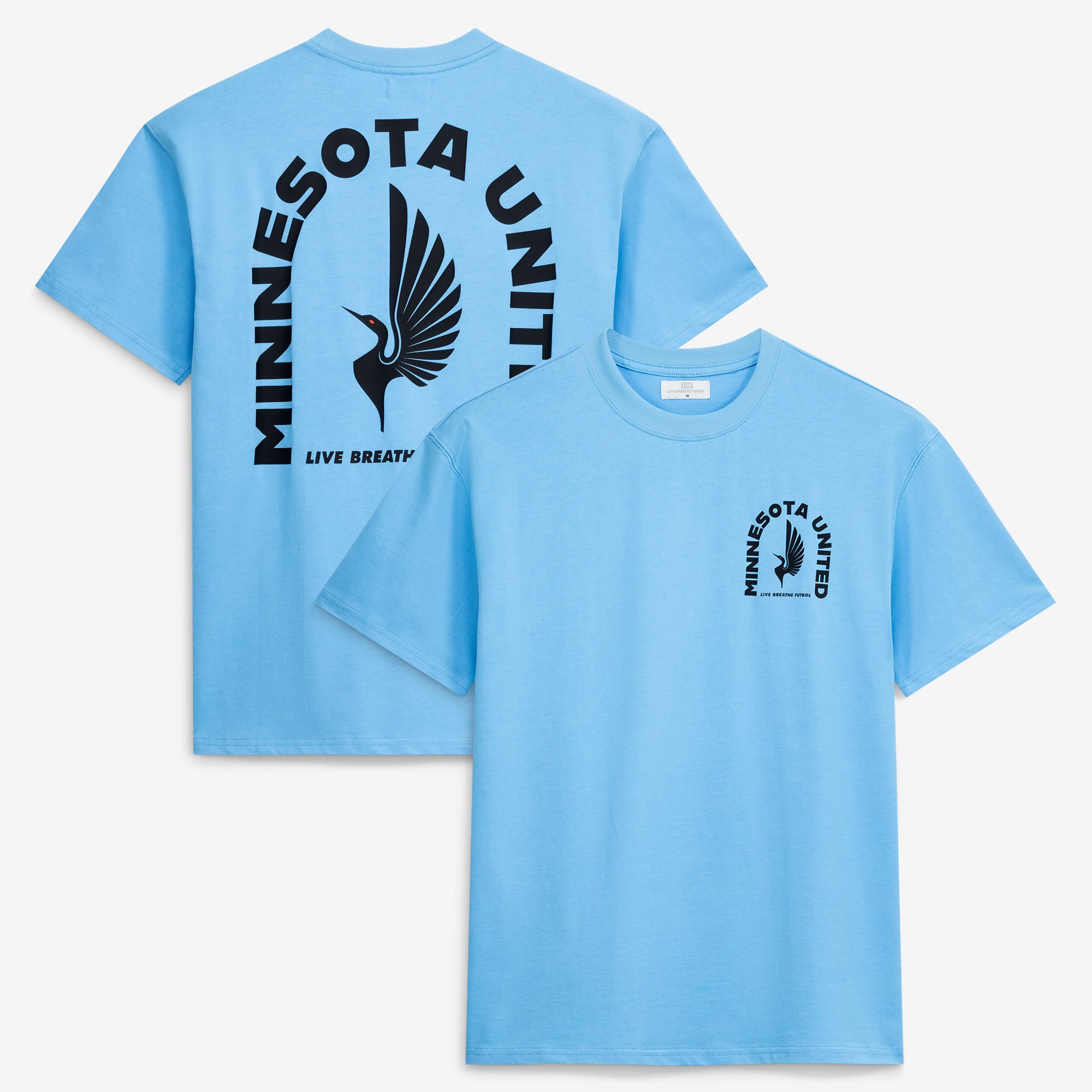 Unisex Live Breathe Futbol  Light Blue Minnesota United FC Tunnel T-Shirt