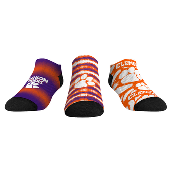 Unisex Rock Em  Orange Clemson Tigers Make Some Noise Three-Pack Low-Cut Socks Set