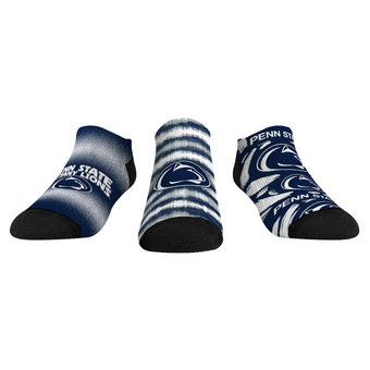 Unisex Rock Em  Navy Penn State Nittany Lions Make Some Noise Three-Pack Low-Cut Socks Set
