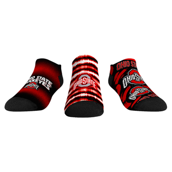 Unisex Rock Em  Scarlet Ohio State Buckeyes Make Some Noise Three-Pack Low-Cut Socks Set