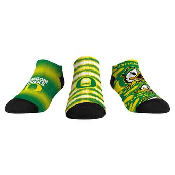 Unisex Rock Em  Green Oregon Ducks Make Some Noise Three-Pack Low-Cut Socks Set