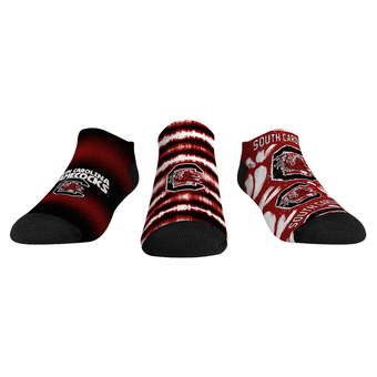 Unisex Rock Em  Garnet South Carolina Gamecocks Make Some Noise Three-Pack Low-Cut Socks Set