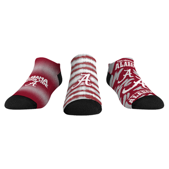 Unisex Rock Em  Crimson Alabama Crimson Tide Make Some Noise Three-Pack Low-Cut Socks Set