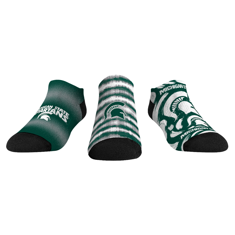 Youth Rock Em  Green Michigan State Spartans Make Some Noise Three-Pack Low-Cut Socks Set
