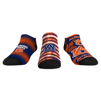 Youth Rock Em  Blue Auburn Tigers Make Some Noise Three-Pack Low-Cut Socks Set