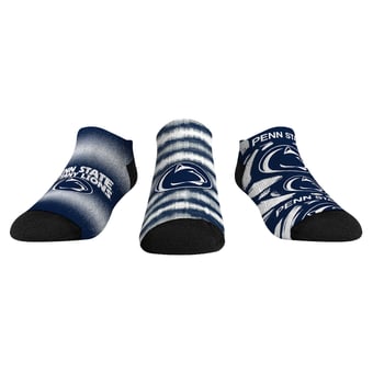 Youth Rock Em  Navy Penn State Nittany Lions Make Some Noise Three-Pack Low-Cut Socks Set