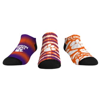 Youth Rock Em  Orange Clemson Tigers Make Some Noise Three-Pack Low-Cut Socks Set