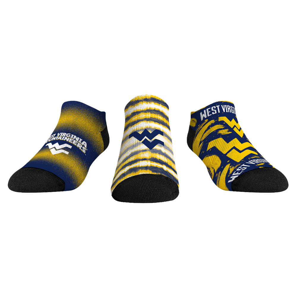 Youth Rock Em  Navy West Virginia Mountaineers Make Some Noise Three-Pack Low-Cut Socks Set